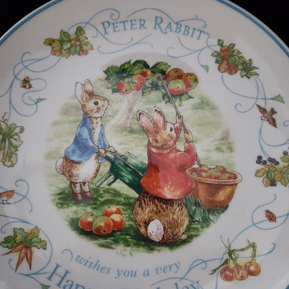 Peter Rabbit 2000 Wedgwood Happy Birthday Decorative Collectors Plate England 8" - Picture 2 of 4
